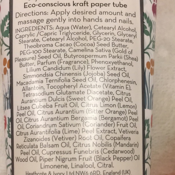 William Morris At Home Scented Bergamot Vetiver Hand Cream 3.38oz NWT - Picture 8 of 12